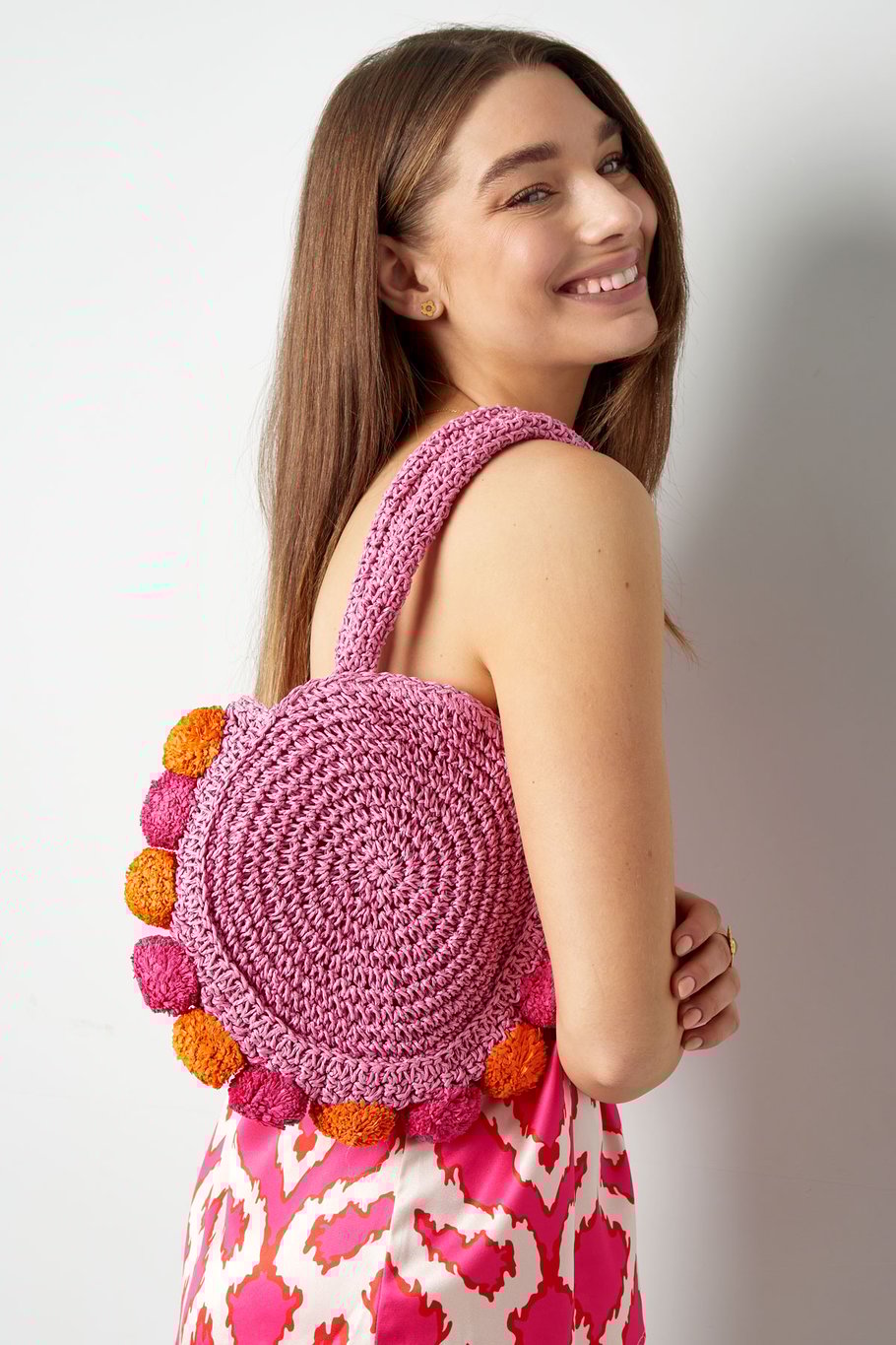 Pom pom beach bag - green h5Picture3